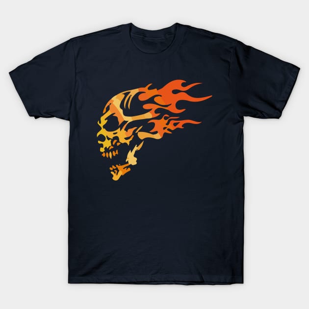 fire skull T-Shirt by ayvid